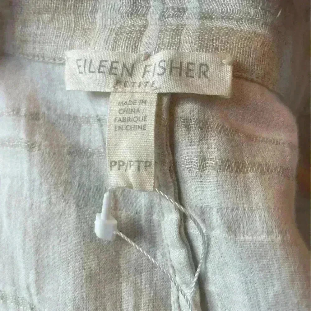 Eileen fisher Neutral organic linen Jacquard Jacket - Picture 12 of 12